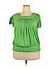 Faded Glory 100% Polyester Green Short Sleeve Top Size XL - photo 1