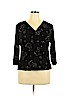 Briggs New York Black 3/4 Sleeve Top Size XL - photo 1