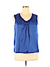 Kasper 100% Polyester Blue Sleeveless Blouse Size XL (petite) - photo 1