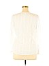 J.jill 100% Rayon White Long Sleeve Blouse Size XL - photo 2