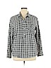 Merona 100% Cotton Black Long Sleeve Button-Down Shirt Size XL - photo 1