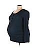 Old Navy - Maternity Blue Long Sleeve Henley Size XXL - photo 1