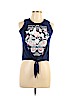 Self Esteem Blue Sleeveless Top Size L - photo 1