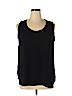 Ann Taylor LOFT 100% Polyester Black Sleeveless Blouse Size 14 - photo 1