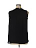 Ann Taylor LOFT 100% Polyester Black Sleeveless Blouse Size 14 - photo 2