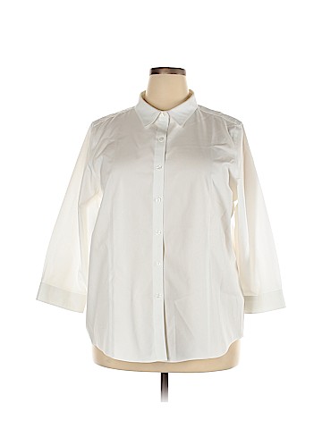 L.L.Bean 3/4 Sleeve Button-Down Shirt (view 1)