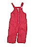 London Fog 100% Polyester Solid Red Snow Pants With Bib Size 4 - photo 1