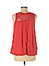 Liz Lange Maternity 100% Rayon Red Sleeveless Blouse Size M - photo 2