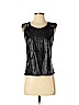 Zara 100% Rayon Black Leather Top Size S - photo 1