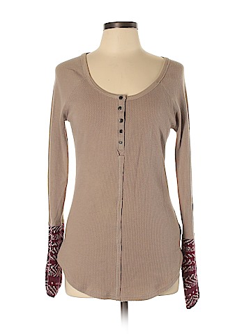 Free People Long Sleeve Henley (view 1)