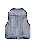 Candie's Solid Blue Denim Vest Size 7 - 8 - photo 2