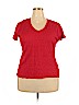 Jaclyn Smith Red Short Sleeve Top Size XXL - photo 1