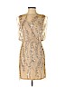 Aidan Mattox 100% Polyester Tan Cocktail Dress Size 2 - photo 1