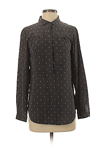 Fifty Four Fossil Long Sleeve Silk Top (view 1)