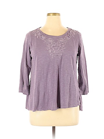 Sonoma Goods for Life 3/4 Sleeve Top (view 1)