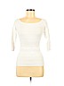 BOSS by HUGO BOSS White 3/4 Sleeve Top Size S - photo 1