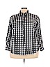 Woman Within Black Long Sleeve Button-Down Shirt Size 22 (1X) - photo 1