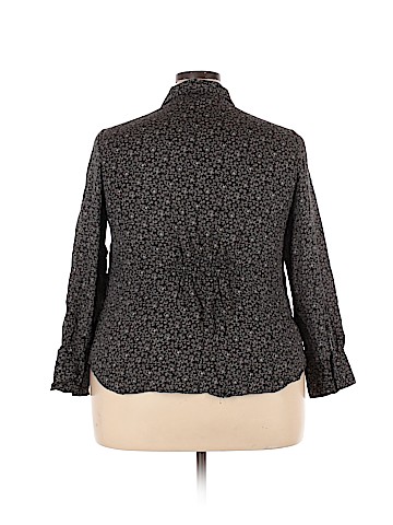 Lane Bryant Long Sleeve Silk Top (view 2)