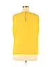 Banana Republic 100% Polyester Yellow Sleeveless Top Size XL - photo 2