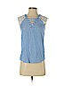 Express Blue Short Sleeve Blouse Size XS (petite) - photo 1