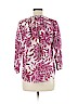 Ann Taylor LOFT 100% Cotton Purple 3/4 Sleeve Blouse Size M (petite) - photo 2