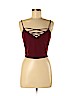 Charlotte Russe Burgundy Sleeveless Top Size M - photo 1