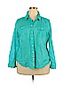 Old Navy 100% Cotton Blue Long Sleeve Button-Down Shirt Size XXL - photo 1