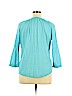 St. John's Bay 100% Cotton Blue Long Sleeve Top Size XL - photo 2
