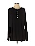 Show Me Your Mumu Black Long Sleeve Henley Size S - photo 1