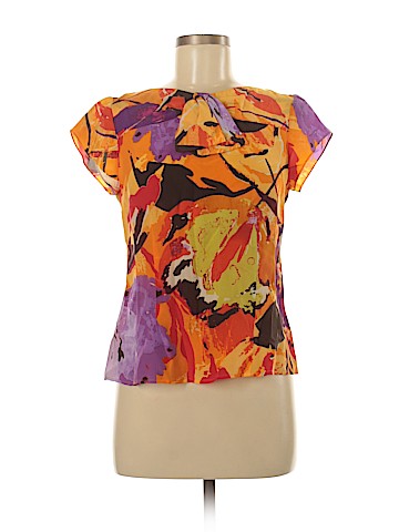 Nanette Lepore Short Sleeve Silk Top (view 1)