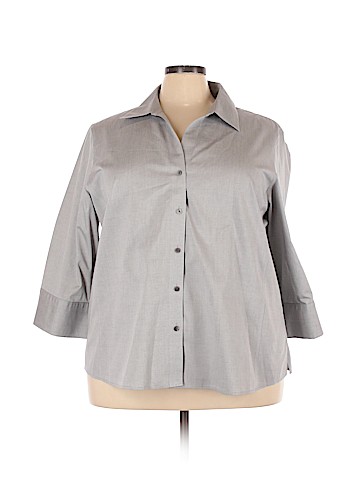 Foxcroft Long Sleeve Button-Down Shirt (view 1)