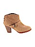 Just Fab Tan Ankle Boots Size 8 1/2 - photo 1
