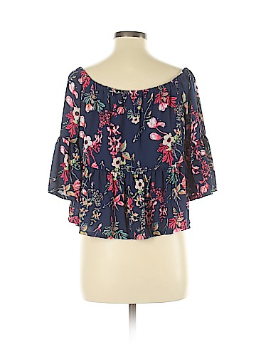 a.n.a. A New Approach 3/4 Sleeve Blouse (view 2)