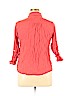 Style&Co 100% Rayon Red 3/4 Sleeve Button-Down Shirt Size 0X - photo 2