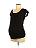 H&M Mama 100% Cotton Black Short Sleeve Blouse Size M - photo 1