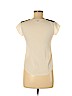 Ann Taylor 100% Polyester Ivory Short Sleeve Blouse Size XXS (petite) - photo 2