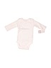 Carter's 100% Cotton Solid White Long Sleeve Onesie 0-3 MO / 3 MO - photo 1