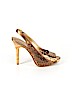 Audrey Brooke 100% Leather Gold Heels Size 7 - photo 1