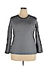 Ann Taylor LOFT 100% Cotton Blue Long Sleeve T-Shirt Size XL - photo 1