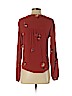 Mossimo 100% Rayon Orange Long Sleeve Top Size S - photo 2
