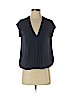 Joie 100% Silk Blue Short Sleeve Silk Top Size S - photo 1