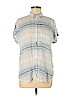 American Eagle Outfitters 100% Viscose Blue Short Sleeve Button-Down Shirt Size M - photo 1
