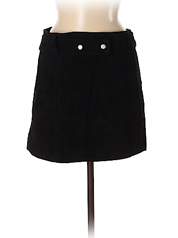 Zara Leather Skirt (view 1)
