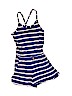 Old Navy 100% Cotton Stripes Blue Romper Size 6 - 7 - photo 1