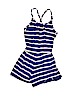 Old Navy 100% Cotton Stripes Blue Romper Size 6 - 7 - photo 2