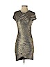 Torn by Ronny Kobo 100% Polyester Gold Casual Dress Size S - photo 1