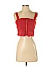 10 Crosby Derek Lam Red Sleeveless Blouse Size 2 - photo 1