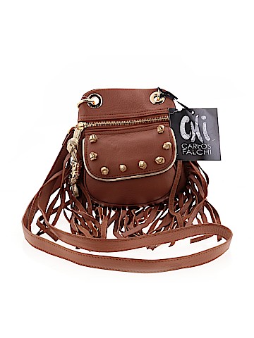 Chi By Carlos Falchi Leather Crossbody Bag (view 1)