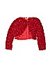 KID FASHION 100% Polyester Red Cardigan Size 10 - photo 1