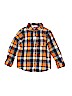 Crazy 8 100% Cotton Orange Long Sleeve Button-Down Shirt Size 4T - photo 1
